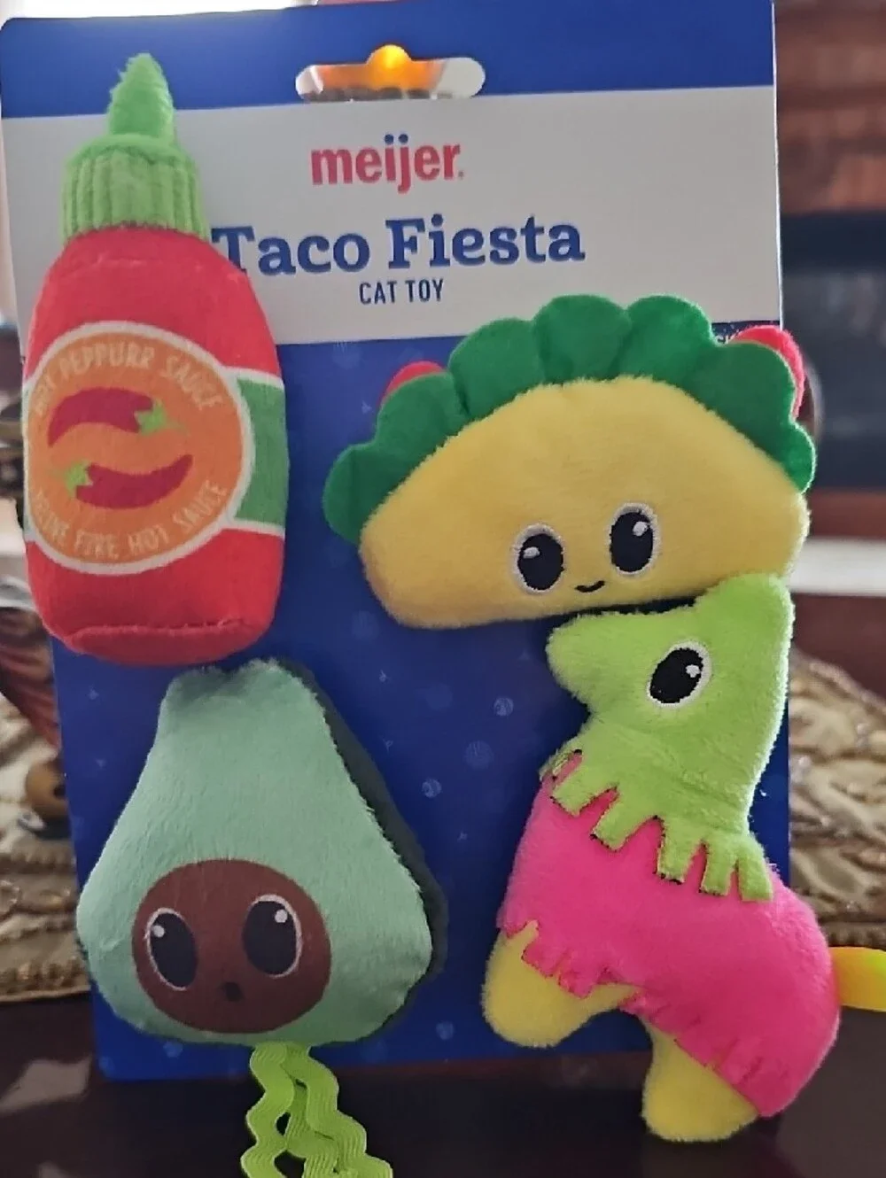 Meijer Taco Fiesta Plush Cat Toy Set - Multicolor